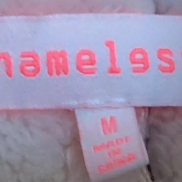 Faux leather fur lined Zip-up vest Jacket by Nameless size Medium (NWOTS) - Picture 8 of 10